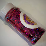RUBY SLIPPERS JUMBO Holographic Glitter / 2 oz Bottle / Opaque / Solvent Resistant / Non-Toxic